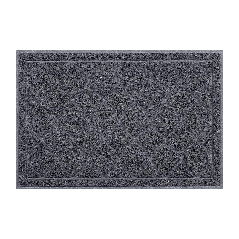unipaws Cat Litter Trapping Mat Litter Box Scatter Control Pad Litter Free Floors and Urine Waterproof Gentle on Paws No Phthalate