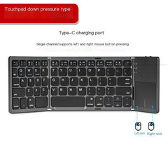 Wireless Bluetooth Folding Mini Keyboard with Touchpad