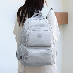 Waterproof Dual-Shoulder Backpack with Monkey Charm
