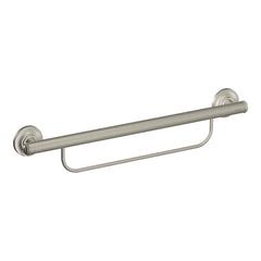Moen LR2350DBN Bathroom Safety 24-Inch Grab Bar with Convenient Towel Bar Brushed Nickel