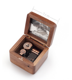 Wooden Photo Music Box Frame for Girls