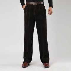 Men's Thick Corduroy Casual Pants for Middle-aged (1pc)