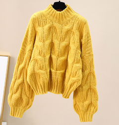 Loose Fit Women's Thin Knit Sweater with Hollow Neck