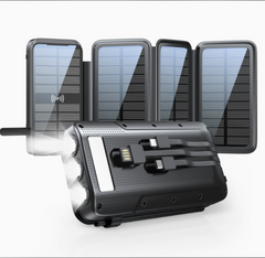 43800mAh Solar Power Bank with Wireless Charging
