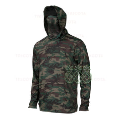 Men's Long Sleeve UV Protection Fishing Hoodie Shirt