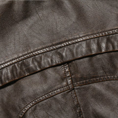 Men's Fleece Lined Leather Jacket