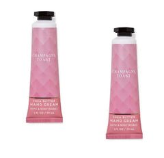 Bath & Body Works Shea Butter Hand Cream Travel Size1.0 Fluid Ounce 2-Pack (Champagne Toast)