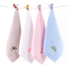 Cute Cotton Cartoon Hand Towel - Square Washcloth