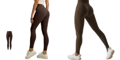 Seamless High Waist Peach Yoga Leggings