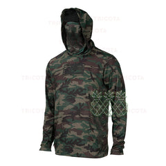 Men's Long Sleeve UV Protection Fishing Hoodie Shirt