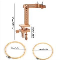 Wooden Tabletop Embroidery Frame for Beginners