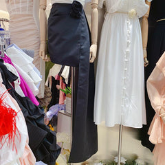 Solid Color Hip Flower Streamer Skirt Bag