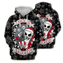 Jack and Sally Digital Print Hooded Sweatshirt