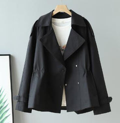 2019 Autumn Korean Women's Trench Coat with Belt
