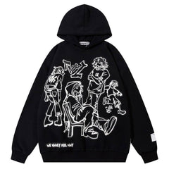 POOPMOOM Y2k Hoodie Men Women Grunge Graphic Hoodies Oversized Aesthetic Hoodies Pullover Alt Emo Hip Hop Streetwear