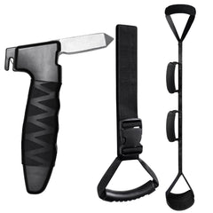 Car Door Handle for Elderly Car Handle Assist Portable-Supporting Handle for Seniors and Handicapped- Standing Mobility Aid Tool Kit for Elderly with Leg Lifters Getting Legs in and Out of Car