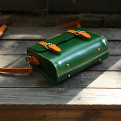 Handcrafted Vintage Leather Tote and Crossbody Bag