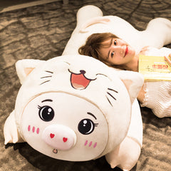 Cute Large Pig Plush Toy and Pillow for Girls