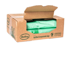 BioBag (USA) The Original Compostable Bag 23 Gallon 120 Count 100% Certified Compostable Trash Bag Liners for Food Waste Extra Strong and Durable