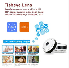 360-Degree Wide Angle 2MP Wireless Security Camera