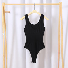 Women's Tummy Control Fitted Pants and U-Back Tank Top