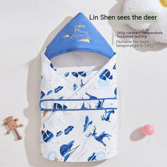 Thickened Spring Swaddling Quilt for Newborns
