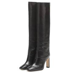 Breathable Pigskin Chunky Heel Ankle Boots for Fall/Winter