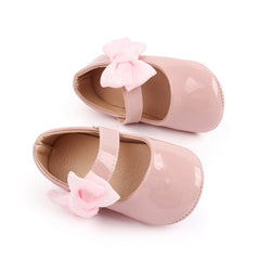 Infant Girls' PU Shoes with Cute Flower Design