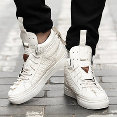 Men's High-Top Korean Style Casual Sneakers for Summer