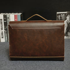 Crazy Horse Leather Briefcase and Shoulder Bag
